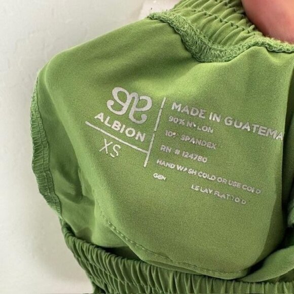 Albion Jogger Pants Womens XS Petite Green Elastic Waist Cuffed Pockets Athletic - Picture 4 of 8